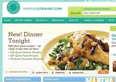 Slideshow example from marthastewart.com