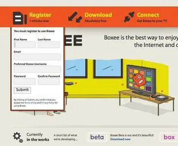Forms example from boxee.tv