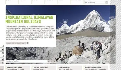 Slideshow example from themountaincompany.co.uk