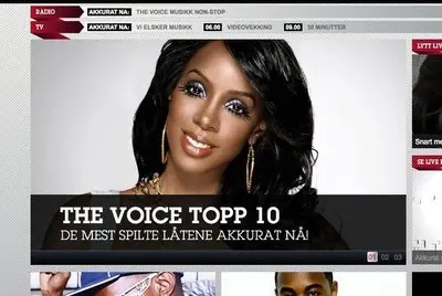 Slideshow example from thevoice.no