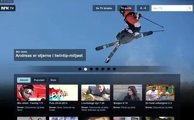 Slideshow example from tv.nrk.no