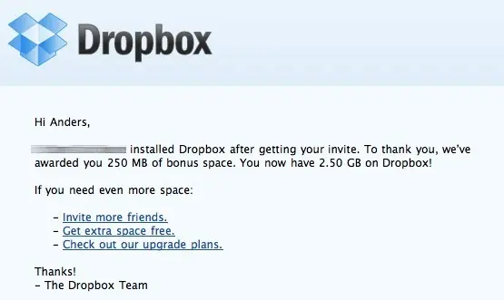 Fixed rewards example from dropbox.com
