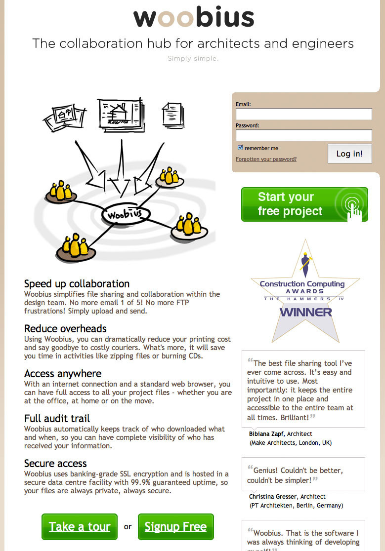 Screenshot of woobius.com