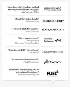 Social Proof example from conceptfeedback.com