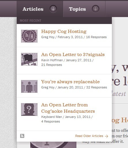 Screenshot of cognition.happycog.com