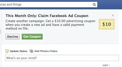 Limited duration example from facebook.com