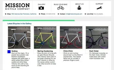 Lists example from missionbicycle.com