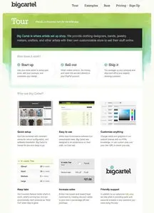 Walkthrough example from bigcartel.com