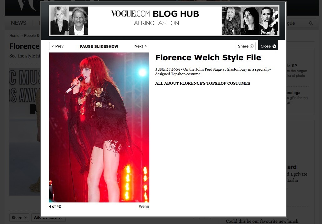 Screenshot of vogue.co.uk
