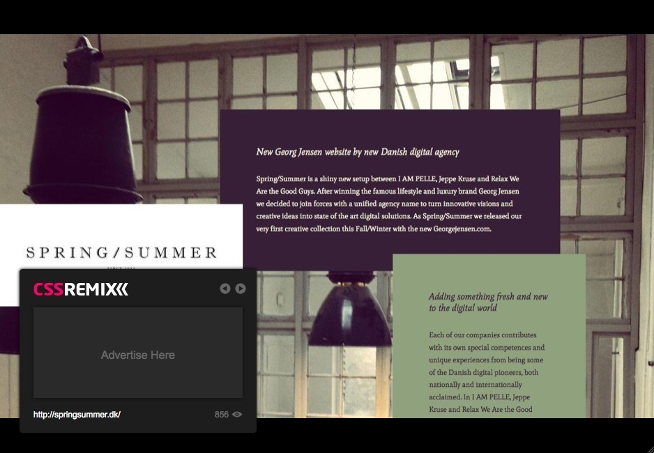 Screenshot of cssremix.com
