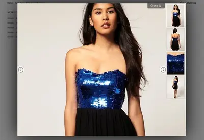 Galleries example from asos.com