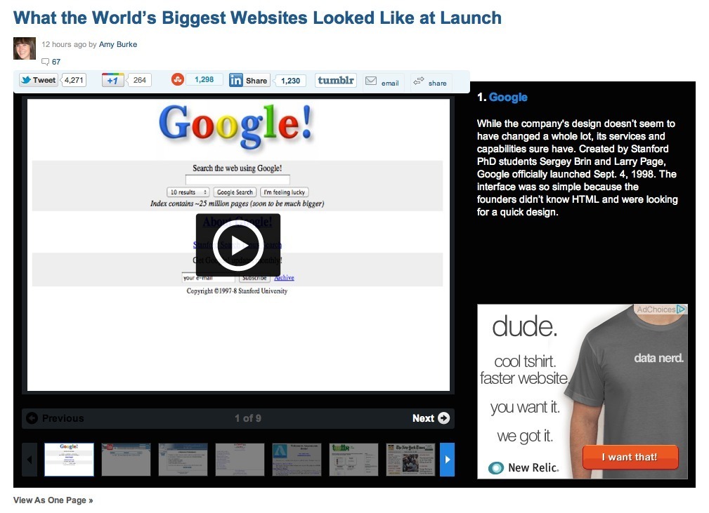 Screenshot of mashable.com