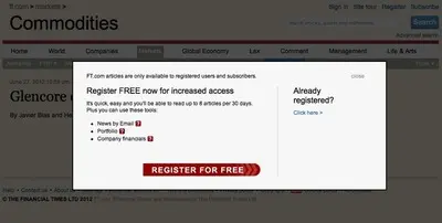 Paywall example from ft.com