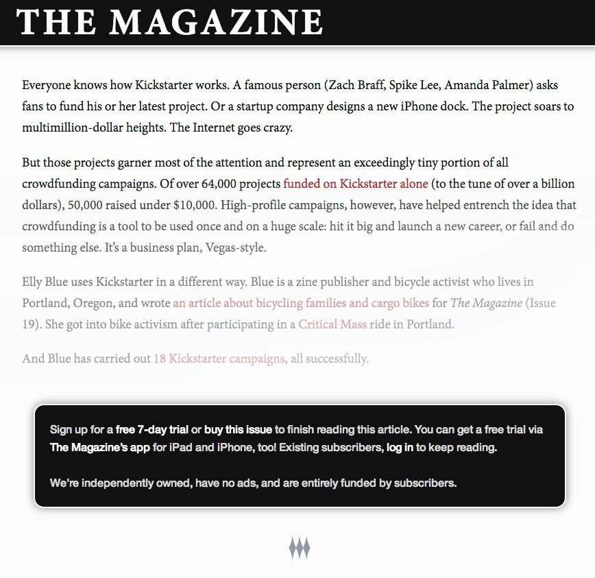 Screenshot of the-magazine.org