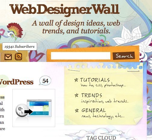 Screenshot of webdesignerwall.com