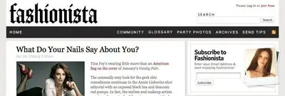 Search example from fashionista.com