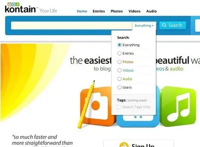 Search example from kontain.com