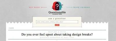 Search example from questionablecharacters.com
