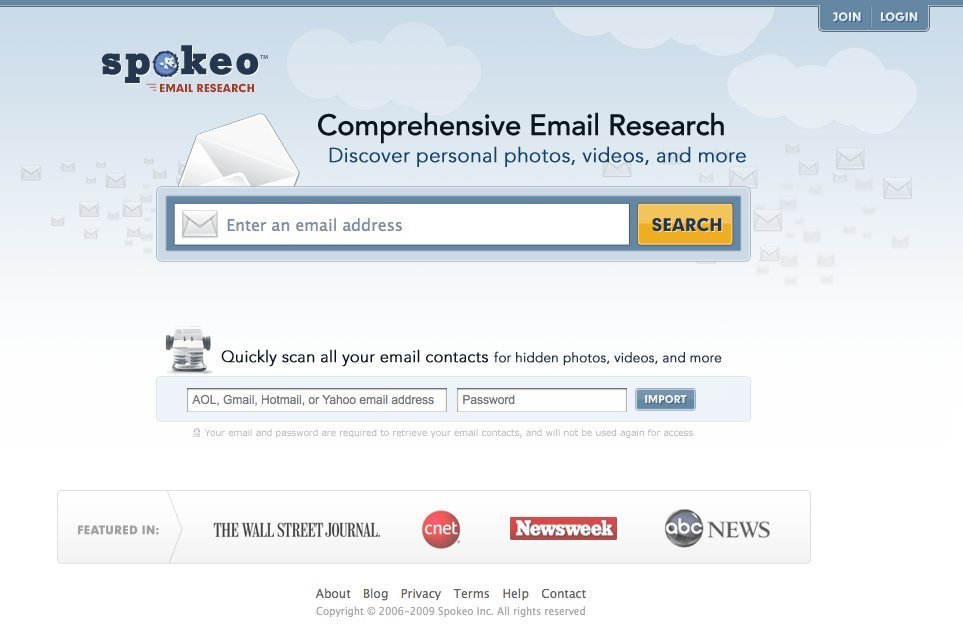 Screenshot of spokeo.com