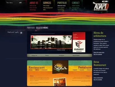 Portfolios example from adaptd.com