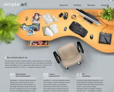 Portfolios example from simpleart.com.ua