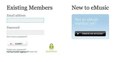 Login forms example