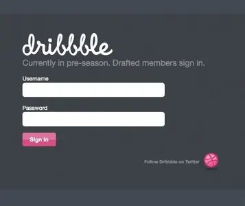 Login forms example from dribbble.com