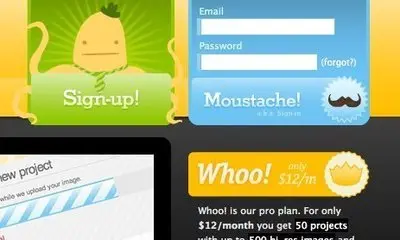 Login forms example from carbonmade.com