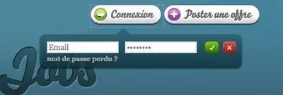 Login forms example from remixjobs.com