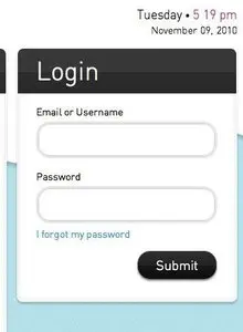 Login forms example
