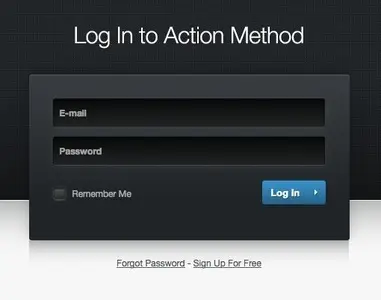 Login forms example from actionmethod.com