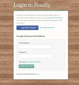 Login forms example