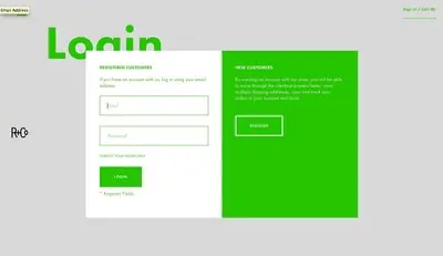 Login forms example from randco.com