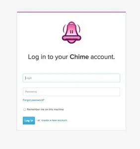 Login forms example from getchime.com
