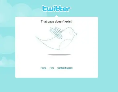 Error pages example from twitter.com