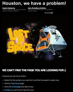 Error pages example from abduzeedo.com