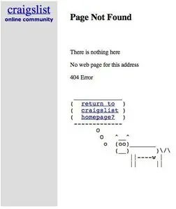 Error pages example from copenhagen.craigslist.org