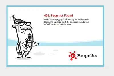 Error pages example from propeller.com