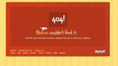 Error pages example from wufoo.com