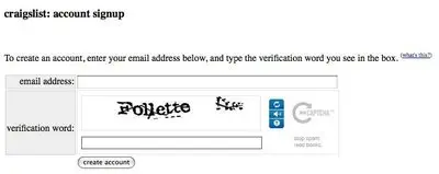 Account Registration example