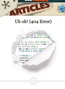 Error pages example from css-tricks.com