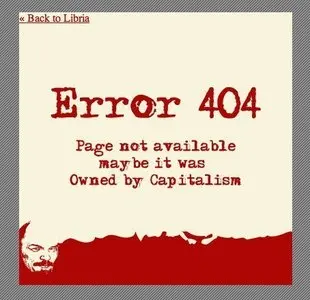Error pages example from libria.net