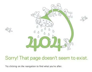 Error pages example from springload.co.nz