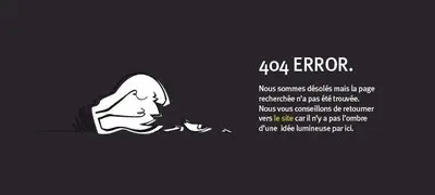 Error pages example from impactideas.be