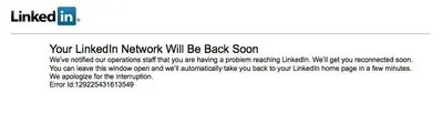 Error pages example from linkedin.com