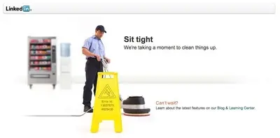 Error pages example from linkedin.com