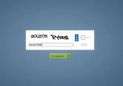 Captcha example from tumblr.com