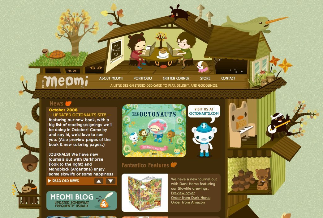 Screenshot of meomi.com