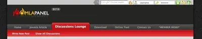 Navigation example from joomlapanel.com