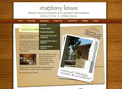 Navigation example from strawberryleisure.com